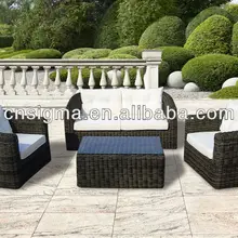 Эксклюзивный алюминиевая рама поли открытый диван из ротанга конструкции
