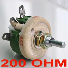 (10 pcs/lot) 25W 200 OHM High Power Wirewound Potentiometer, Rheostat, Variable Resistor, 25 Watts.