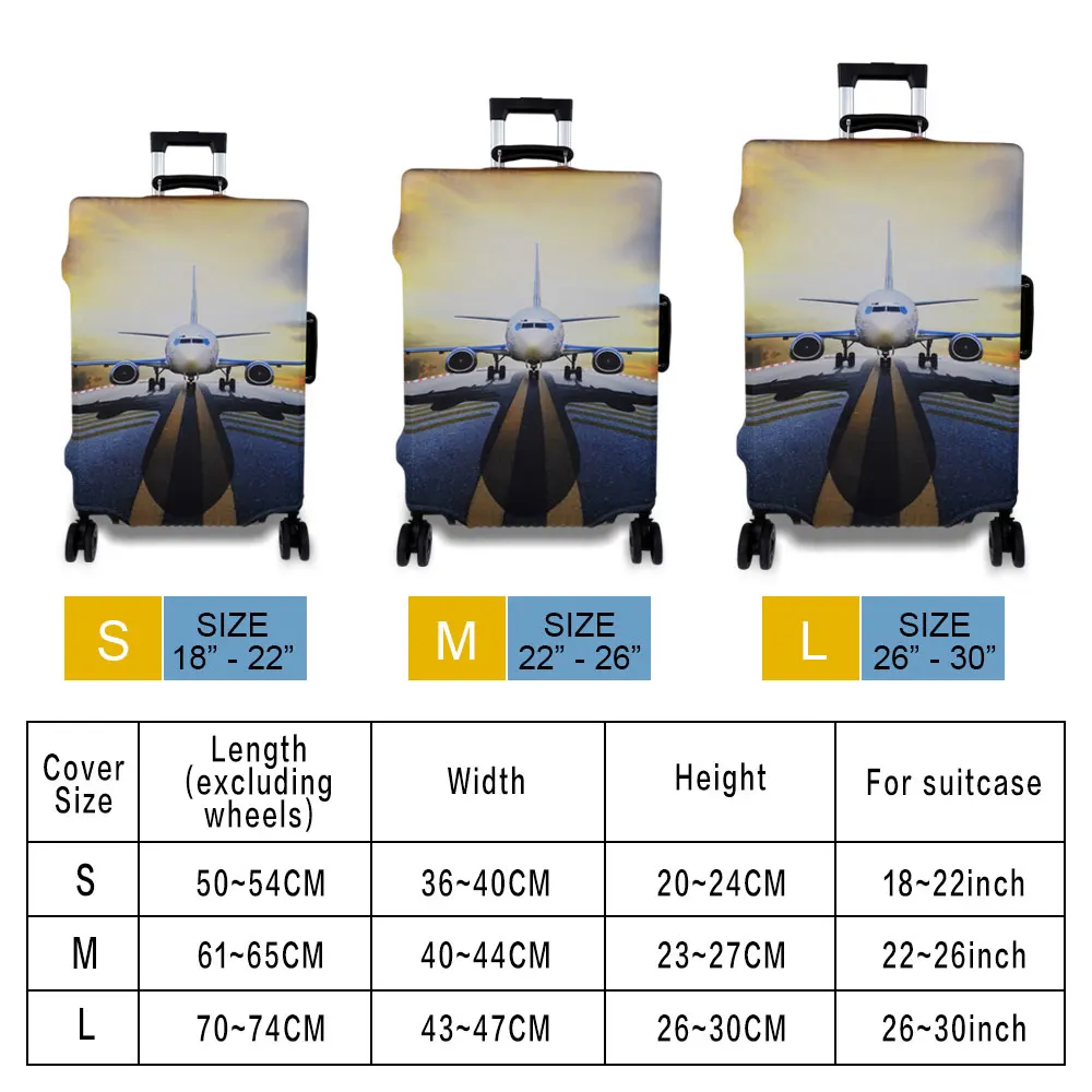 Спортивный автомобильный чехол для чемодана 18-30 дюймов, плотные эластичные аксессуары для путешествий, защитный чехол для багажа