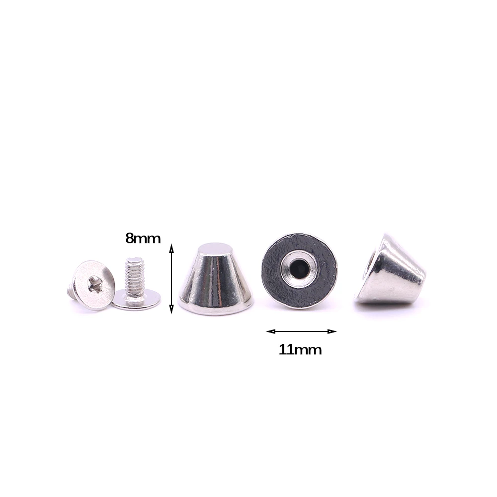 New 10sets/pack 11mm (Diameter), 8mm (Height)  Bucket shape 3 Colors diy mushroom rivet o ring rivet B-16