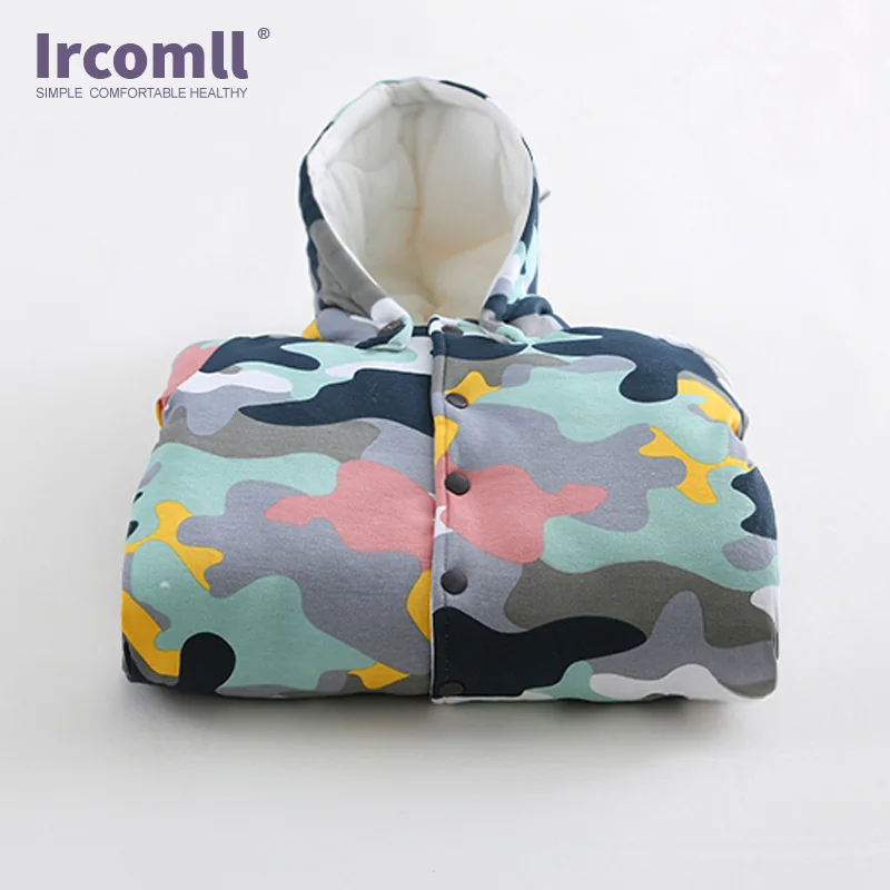 Детский камуфляжный комбинезон Ircomll хлопковый с капюшоном для новорожденных