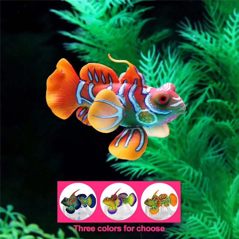 1 Underwater Fish Tank Decoration Aquarium Simulation Luminous Glowing Ornament Fish Tank Jellyfish Decor