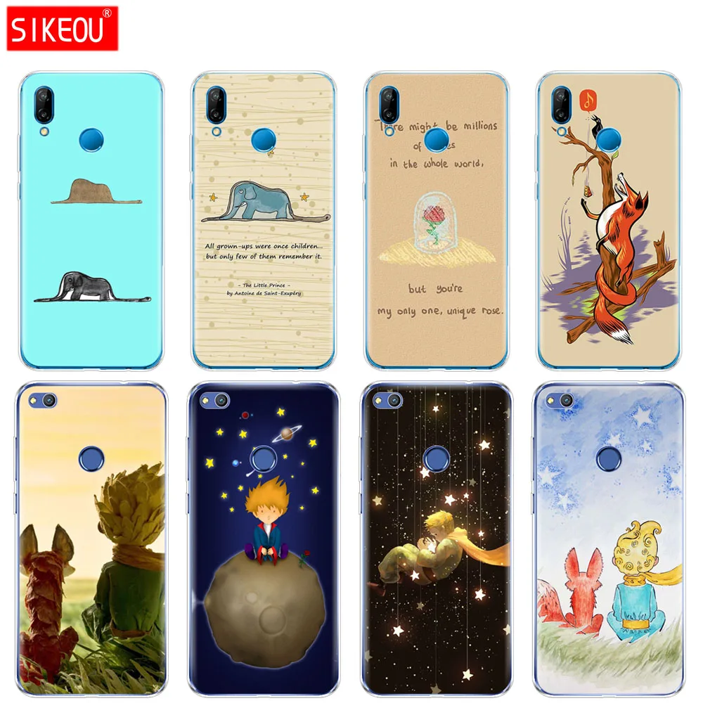 

Silicone Cover Phone Case For Huawei P20 P7 P8 P9 P10 Lite Plus Pro 2017 p smart 2018 little prince fox quotes