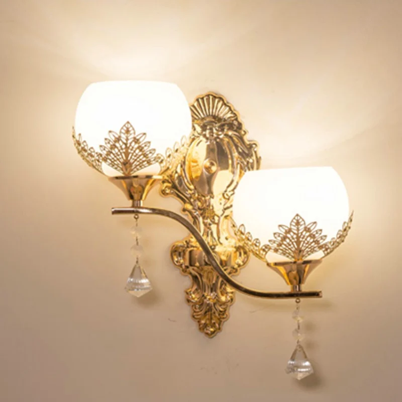 Современный светодиодный настенный светильник в Европейском стиле, золотой настенный светильник для спальни, лампы для чтения, светильник для коридора, лестницы, прохода, светильник для украшения дома