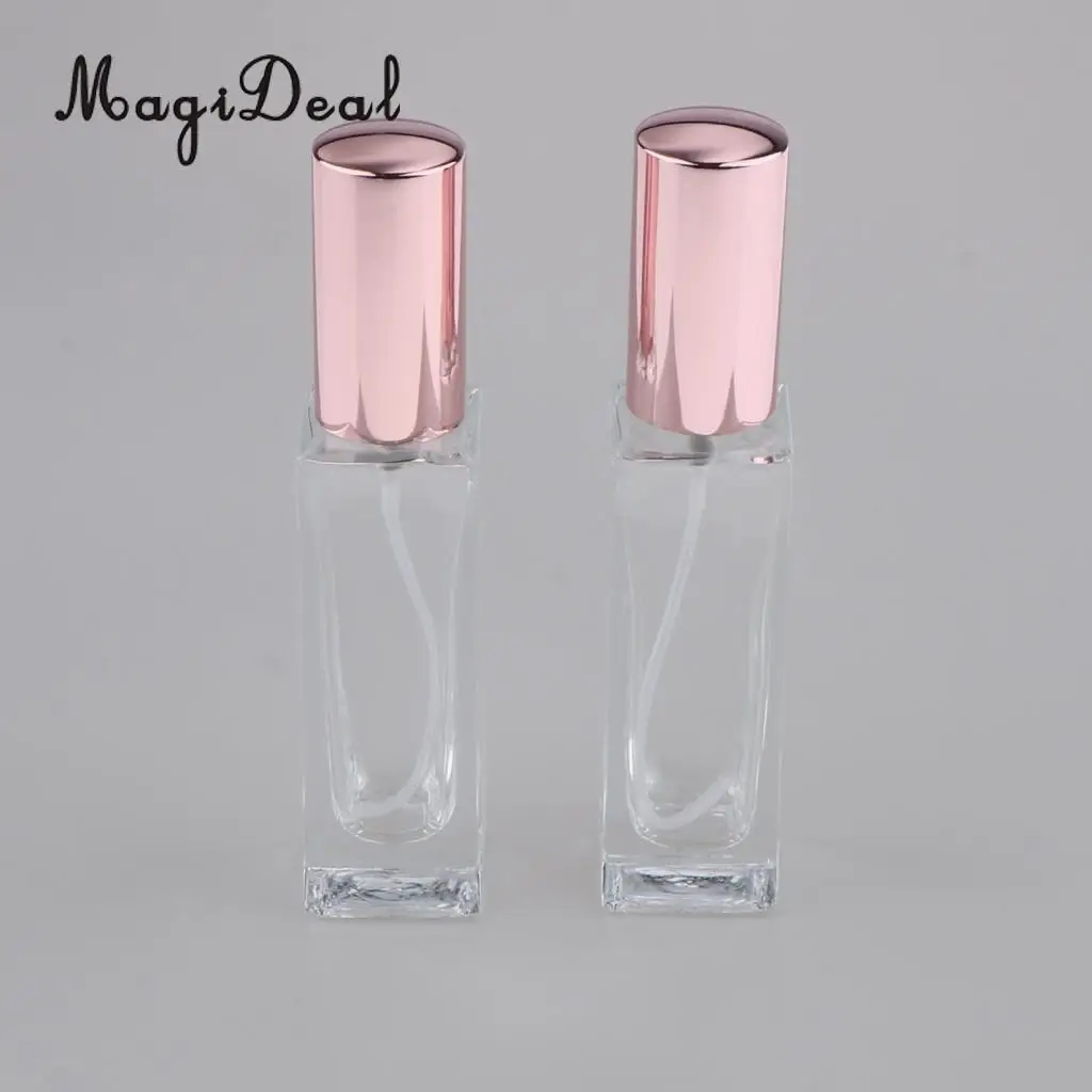 2Pcs Empty Spray Bottle Travel Glass Perfumes Atomizer Pump 30/50/100ml