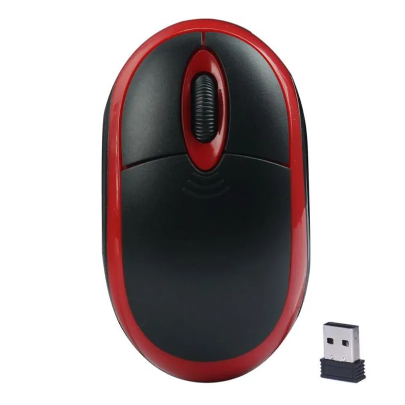 CARPRIE 2,4 ГГц Беспроводная оптическая 3D Кнопки Мыши приемник игровая мышь Jan18 MotherLander - Цвет: Красный