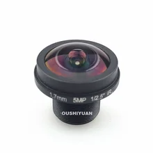 CCTV 1/2. " фиксированная диафрагма, инфракрасная съемка 1,7 мм HD 5 мегапикселей угол рыбий глаз 180 градусов широкий объектив MTV объектив для камеры видеонаблюдения
