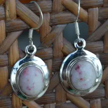 Ручной сделать подлинная Кулон из киновари 925 пробы Серебряные ювелирные изделия, 34 мм, 5,5 г, AE0294