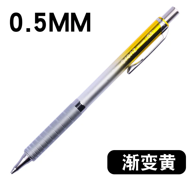 Япония Pentel Orenz механический карандаш низкий центр тяжести 0,2/0,3/0,5 мм металлический механический карандаш XPP1005G 1 шт - Цвет: 0.5 YELLOW