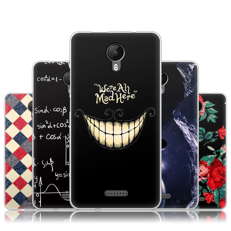 

JURCHEN Cartoon Print Phone Coque For Funda Wiko Jerry 2 Case Silicone Soft TPU Back Cover For Wiko Jerry 2 Jerry2 II Case Cover