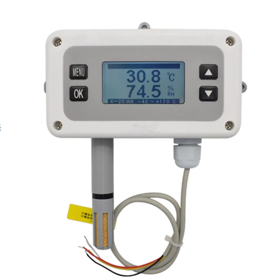 

AQ5020Y Wall-mounted Temperature and Humidity Transmitter Current Output 4-20mA Digital Display Industrial-grade High-precision