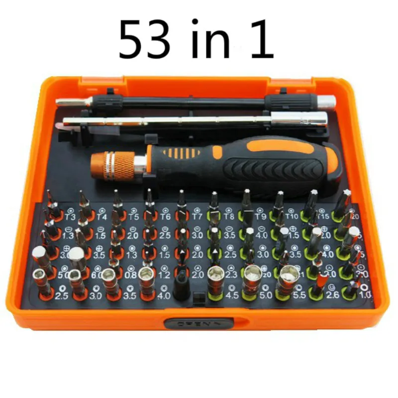 53 in 1 Multi purpose Precision Screwdriver Set with Trox Hex Cross Flat Y Star Screw