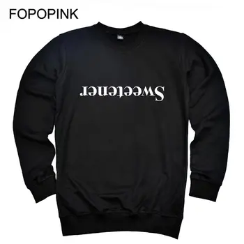 

Oversized Black Hoodies Men Ariana Grande Sweetener Sweatshirts Long Sleeve Pullover Hoody Loose Cotton Moleton Masculino Z40