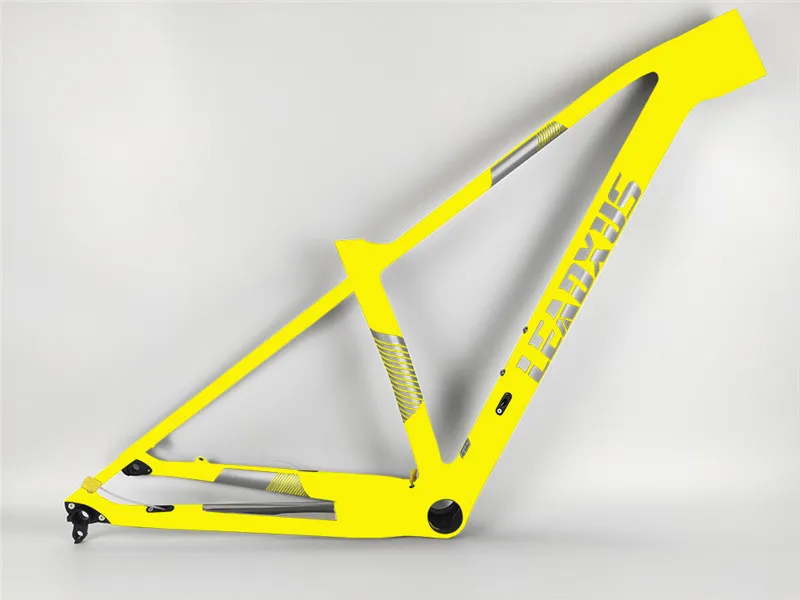 Leadxus Cx300 29er T800+ t1000 карбоновая рама Mtb велосипеда Quick Release/через мост обмен 29 дюймов горная велосипедная углеродная рама - Color: Yellow