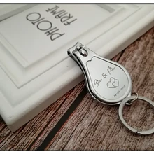 100 pc персонализированный брелок открывалка для бутылок, многофункциональный, складной кусачки для ногтей, персонализированные свадебные сувениры, гравированный логотип на заказ