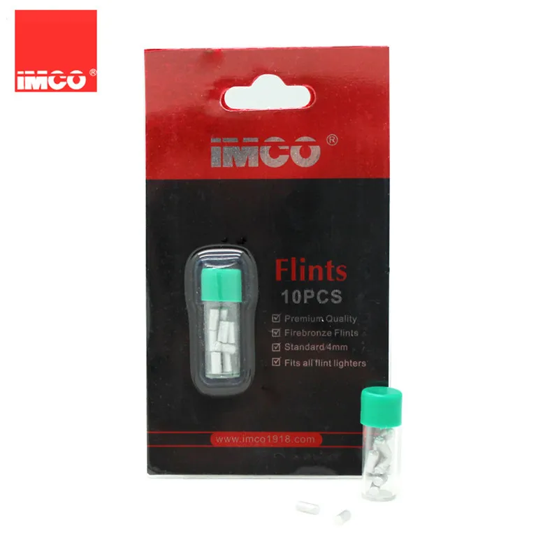 Оригинальные камни IMCO Flints для бензиновой зажигалки 10 шт. сменный диспенсер