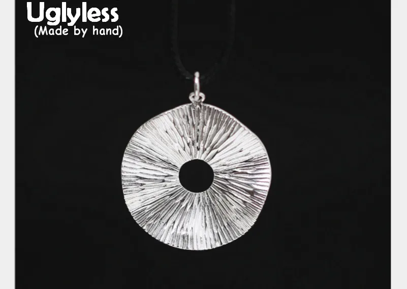 Uglyless Real S 990 Fine Silver Women Ethnic Fine Jewelry Hollow Round