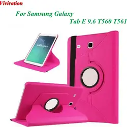 Мода для девочек Для женщин Tablet Stand Cover для Samsung Galaxy Tab E 9,6 T560 T561 случае Viviration из искусственной кожи 360 Вращение откидная крышка