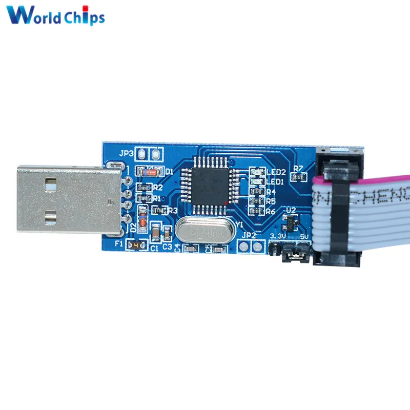 Diymore 1 комплект 10Pin к 6 Pin плата адаптера + USBASP USBISP AVR программатор USB ATMEGA8 ATMEGA128