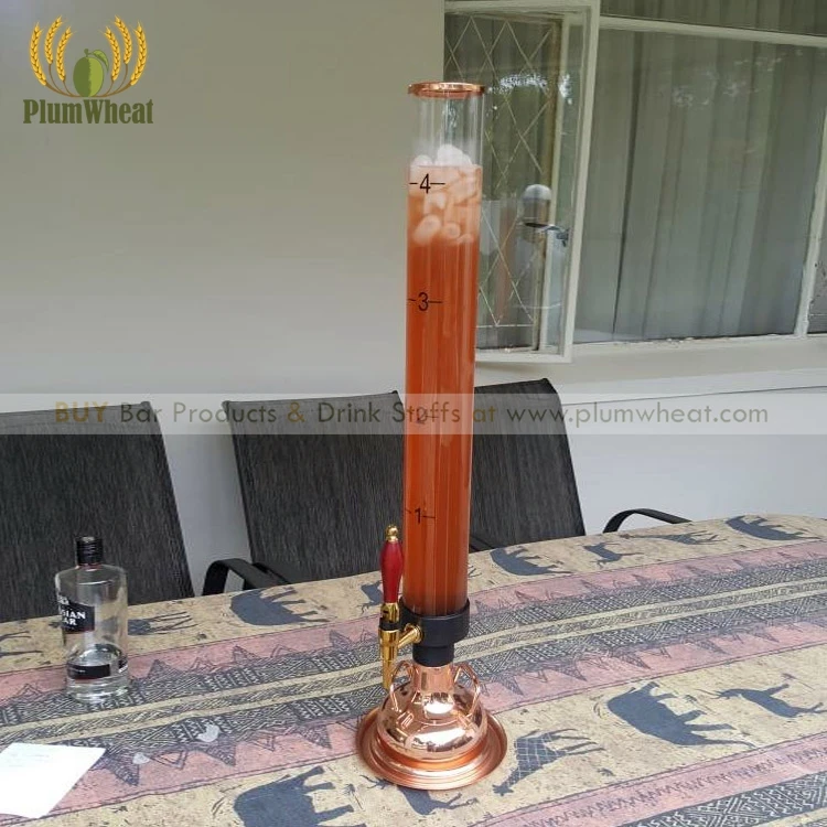 

4 Liters Beer Tower Dispenser on 100% Copper Base BT01