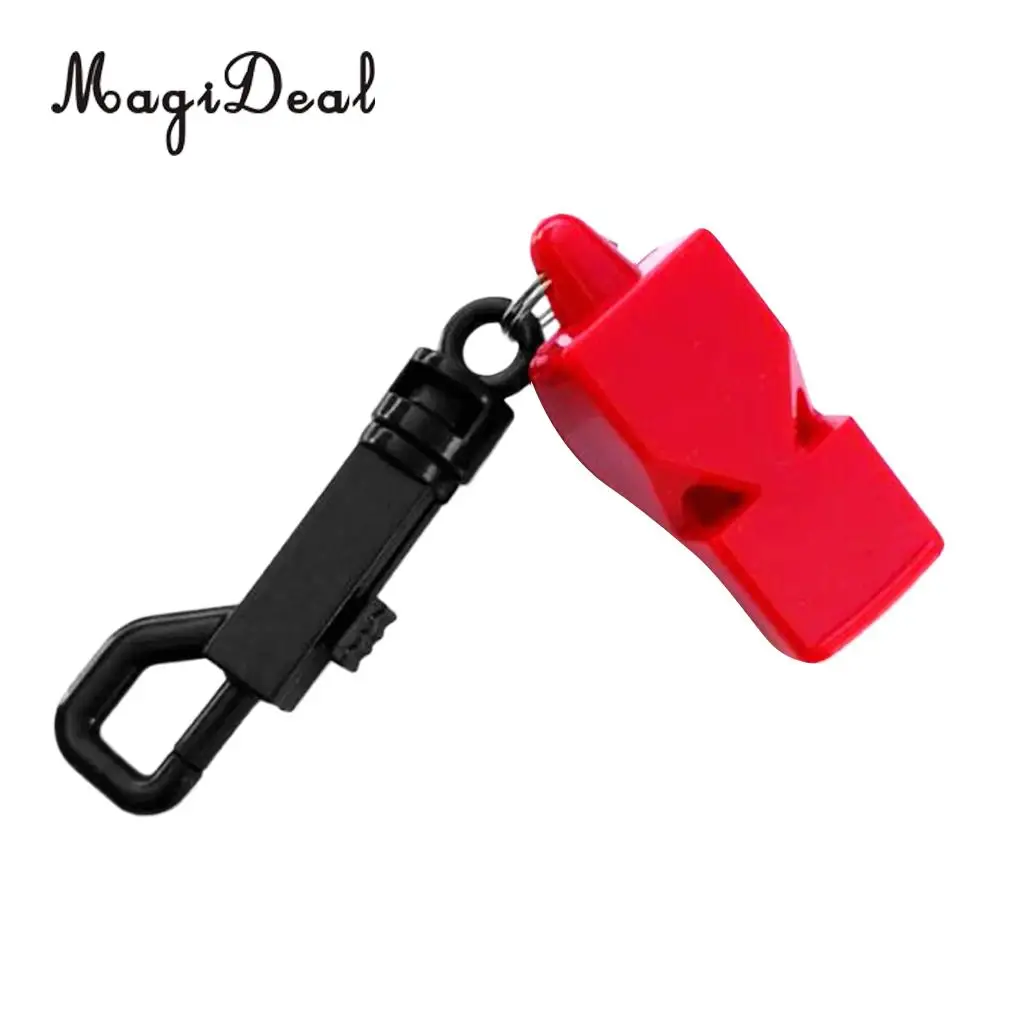 MagiDeal Outdoor Emergency Safety Marine Police Underwater Survival Whistle with Belt Clip