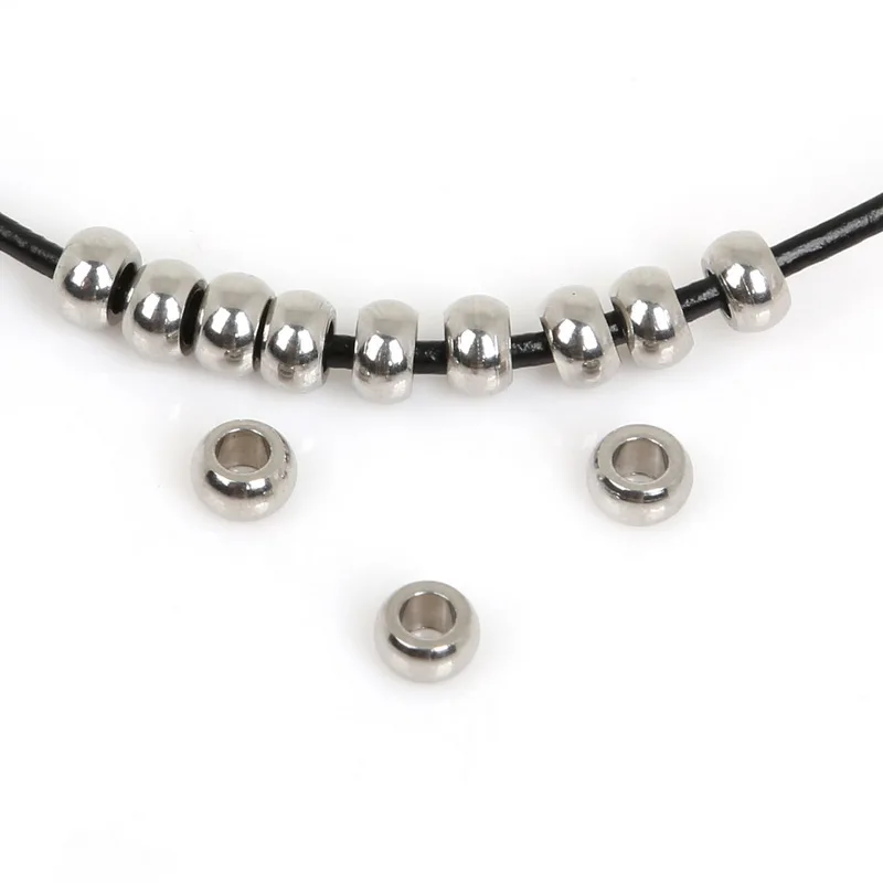 Бусины разделители из нержавеющей стали 5/6/7/8/10 мм|steel spacers|spacer beadsstainless steel spacer beads |