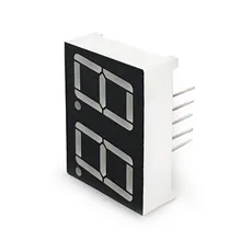 MCIGICM 10 шт. общий анод 2 бит цифровой трубки 0,5" 0.56in. Красный светодиодный дисплей 7 сегментов светодиодный цифровой светильник