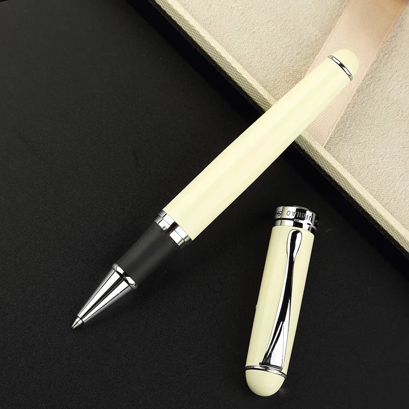 Гелевая ручка Jinhao X750 благородная Серебряная перьевая из нержавеющей стали