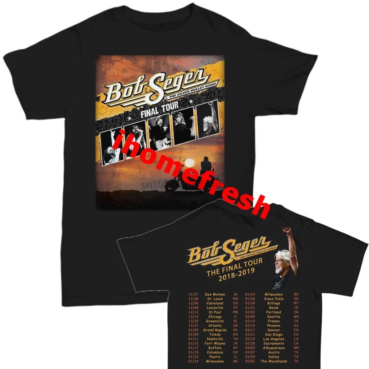 t shirt with tour dates