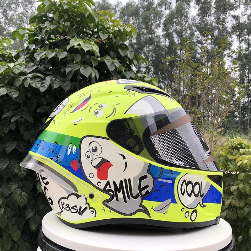 

dql Motorcycle helmet man riding car four seasons cool motorcycle with tail motor car winter helmet