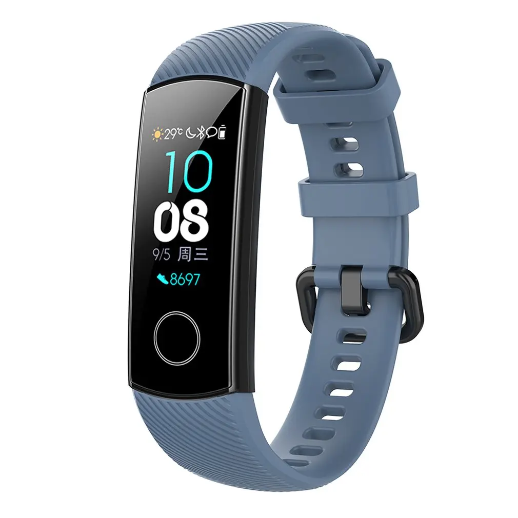 B Силиконовый ремешок для huawei honor Band 4 стандартная версия Смарт-Браслет спортивный браслет группа honor Band 4 Correa ремешок для часов - Цвет: B