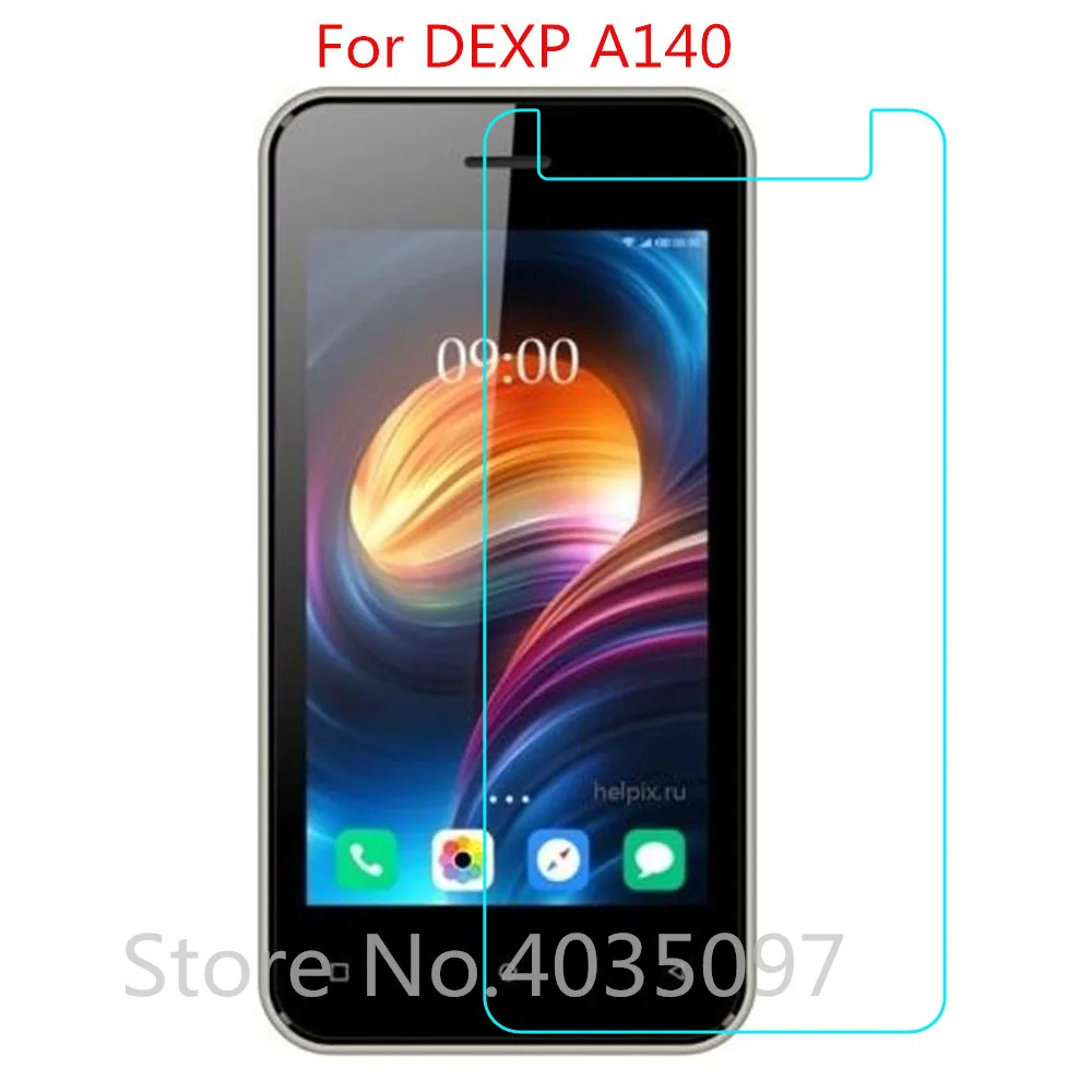 2.5D 9H стекло для DEXP A140 защита экрана закаленное защитная пленка против