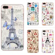 Para Huawei P7 P8 P9 P10 P20 P30 Lite Mini Plus Pro 2017, 2018 de 2019 de la piel delgada funda de móvil PC Torre Eiffel París Top detallada Popular