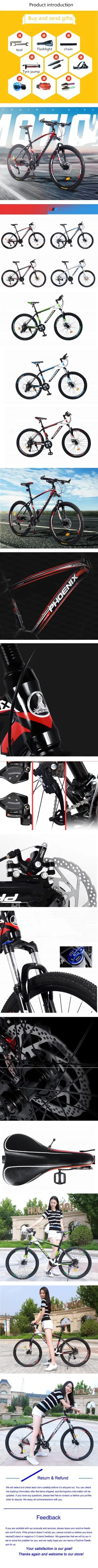 Best Mountain bike Both men and women adult variable speed student double disc brake shock absorber aluminum bicycle 0