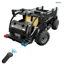 EBOYU 13008 DIY RC автомобиль 462 шт DIY командный Автомобиль 2,4G пульт дистанционного управления Строительный блок RC автомобиль игрушка