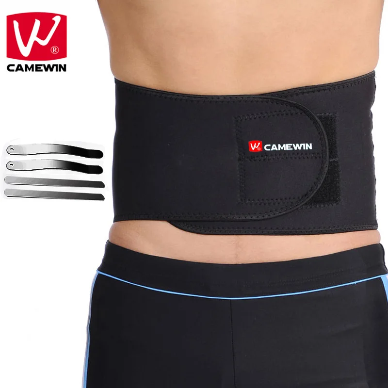 

CAMEWIN Brand 1 PCS Adjustable Waist Support with 4 Pieces Metal Strips Waist Trainer Fitness Belt Sports Waistband Unisex