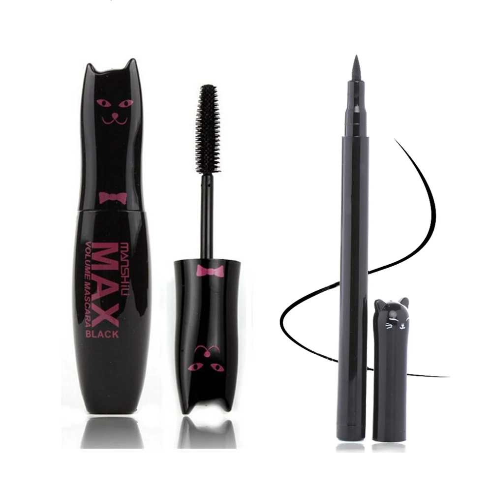 

Sweet Cat Original Max Volume Mascara Black Water-proof Curling And Thick Eye Eyelashes Makeup