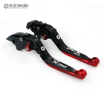 

For HONDA PCX125 PCX 125 2011-2014 2012 2013 Aluminum Motorcycle Folding Extendable Adjustable Brakes Clutch Levers With LOGO