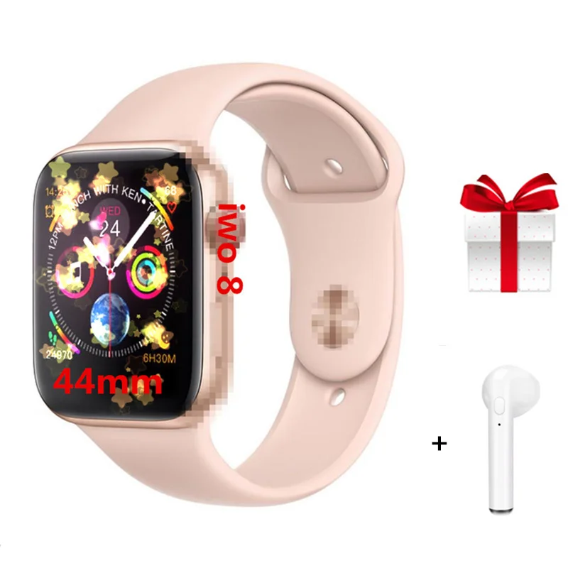 

Smartwatch IWO 8+earphone/set 44mm IWO 8 Watch 4 Heart Rate Smart Watch case for apple iPhone Android For samsung huawei sony
