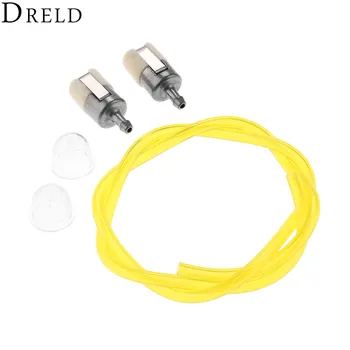 

DRELD 5Pcs/set Primer Bulb +Fuel Filter +Fuel Line Hose Tube for HONDA GX22 GX25 GX31 Rototiller String Trimmer Brush Cutter