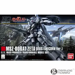 OHS Bandai HGUC 182 1/144 MSZ-006A1 Zeta Plus Единорог Ver мобильный костюм сборки модель Наборы