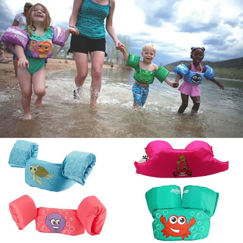 Children Kids Swimming Arm Bands Sleeve Swim Vest Floats Life Vest Jacket Aid 