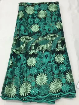 

African Lace Fabric 2019 High Quality Embroidered Nigerian Laces Fabric Good Price French Tulle Lace Fabric For Party f12MA234