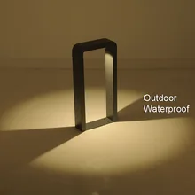 2 шт./партия, напольная стойка, столбик, светодиодный светильник, вилла, садовый парковый свет, современный водонепроницаемый, наружный пост, светодиодный светильник для газонов