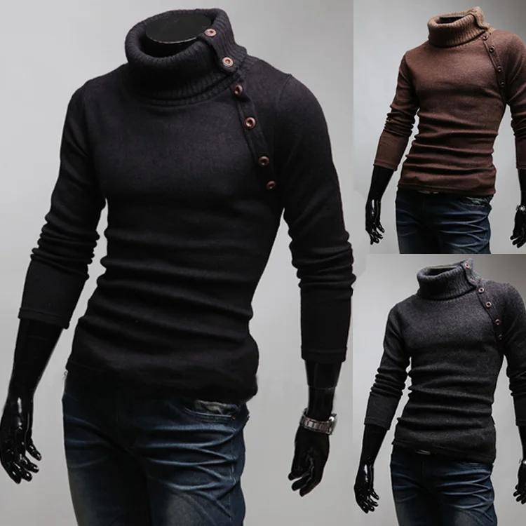 2020 New Men Sweater Polo Knit Pure 