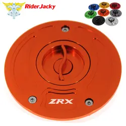 CNC алюминий Keyless аксессуары для мотоциклов топливный бак Крышка для Kawasaki ZRX-1100 1999-2000