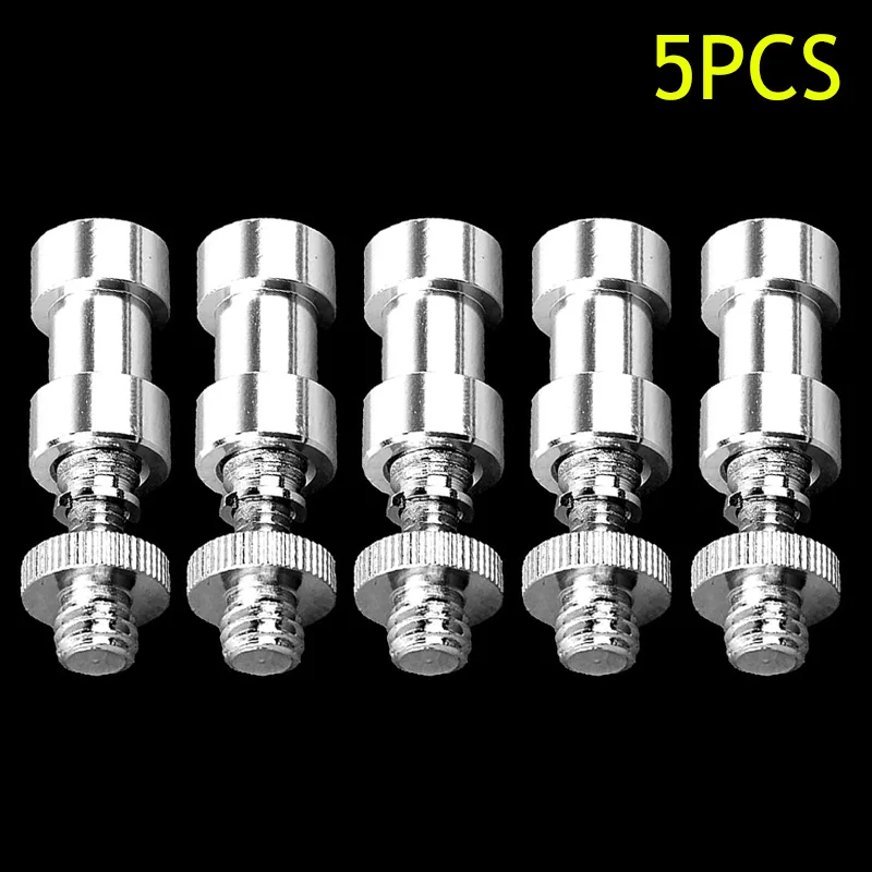 

5 Pcs Tripod Mount Screw Convert Adapter 1/4" To 3/8" Flash Light Stand Bracket Metal Holder Photography Accessories IJS998