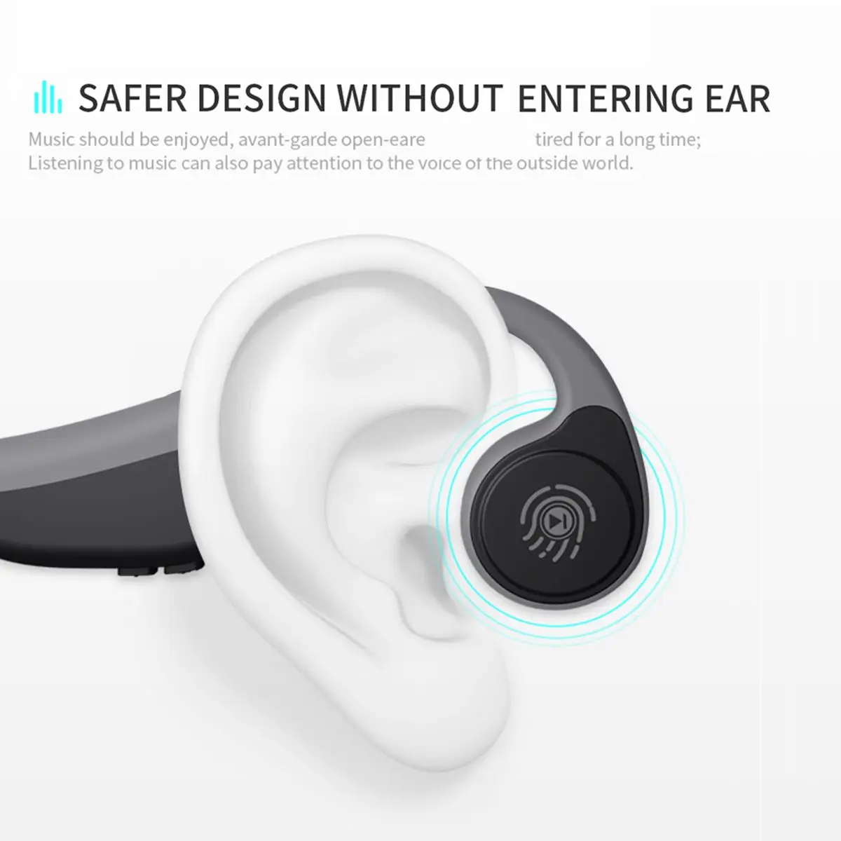LEORY V9 наушники bluetooth 5,0 костной проводимости гарнитуры Беспроводные спортивные наушники Handsfree IPX5 Водонепроницаемый Беспроводной
