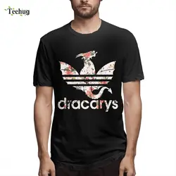 Dracarys Футболка Игра престолов Camiseta последняя для мужчин Geek 3D печать o-образным вырезом футболка для мужчин