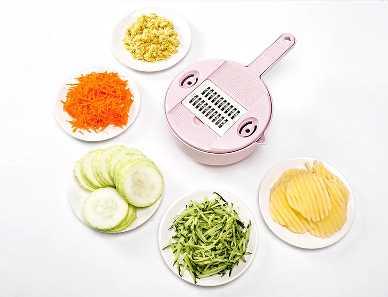 

Kitchen chopping artifact potato floss Grater Fruit slicer Kitchen helper Washing vegetables Multi-blade